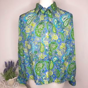 Allison Taylor Silk Blouse size S